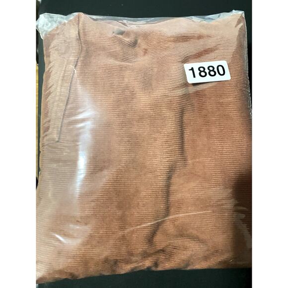 Old Navy Sky-Hi Rise Corduroy Pants Womens 48"X34" Burnt Orange Wide Leg Stretch - Picture 15 of 15